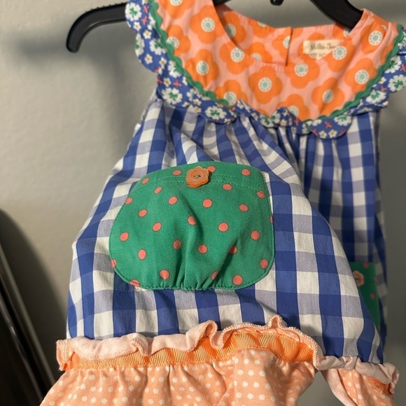 Matilda Jane Picnic Pie Tunic Size Girls 6 Floral Ruffles Buttons Comfy Girlie - Picture 3 of 8